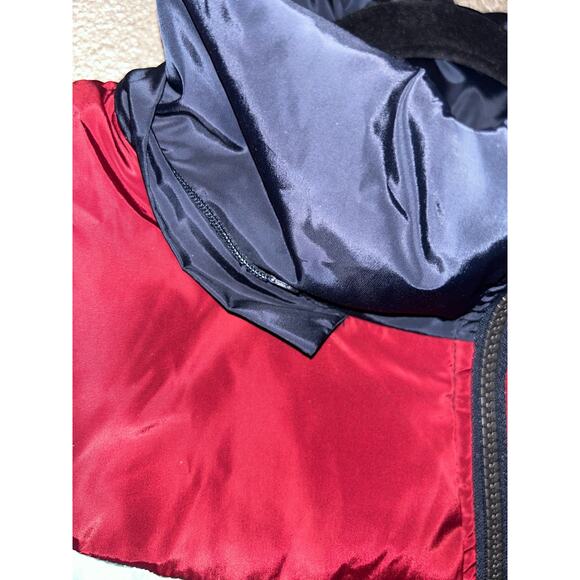 Sundance Dottie Retro Duck Down 80s 90s ColorBlock Puffer Long - Picture 5 of 10